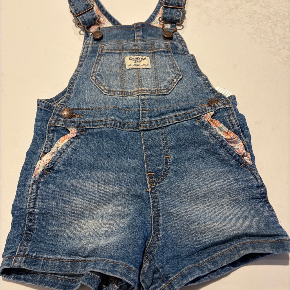 OshKosh B'gosh Classic Girls 18 Month Denim Overalls